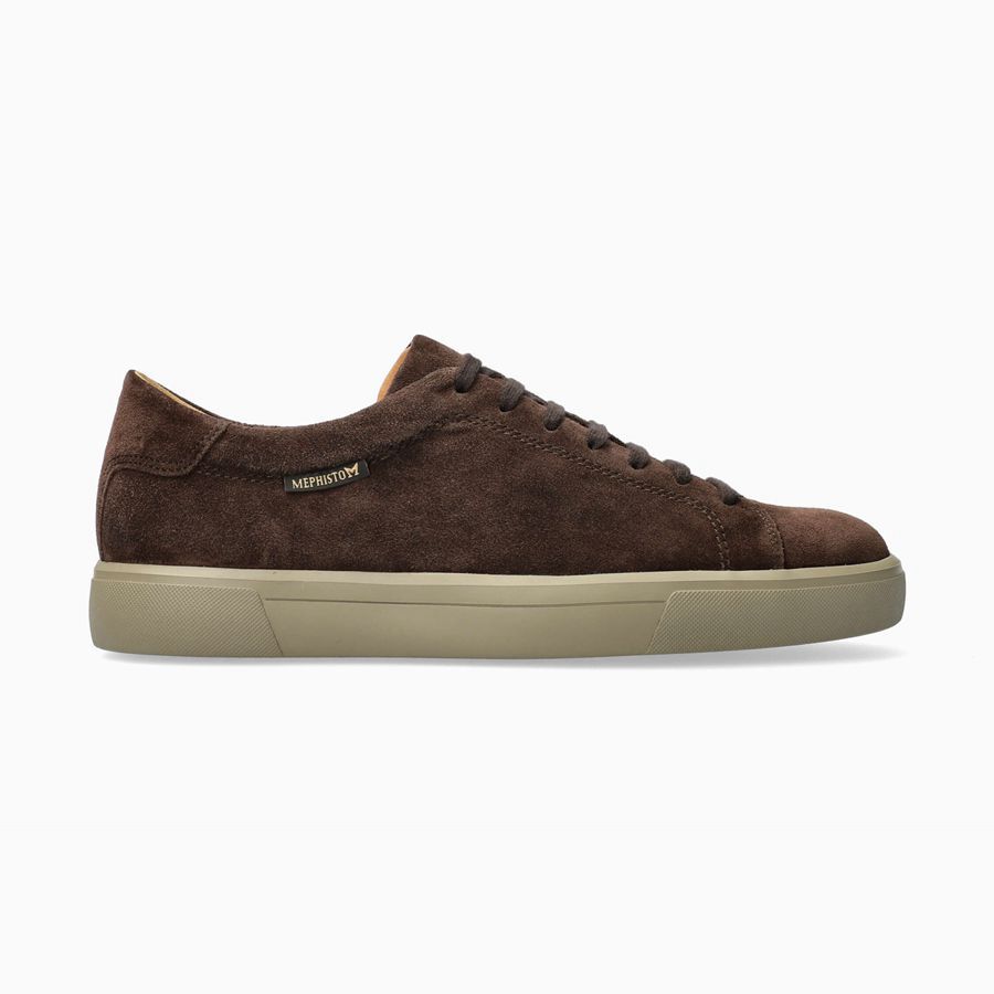 Mephisto CRISTIANO Suede Sko 5904763-BV - Joggesko Herre Mørke Brune